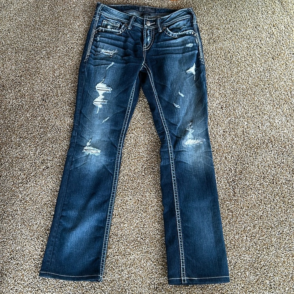 Women’s Silver brand , baby boot jeans. Size 28. NWT